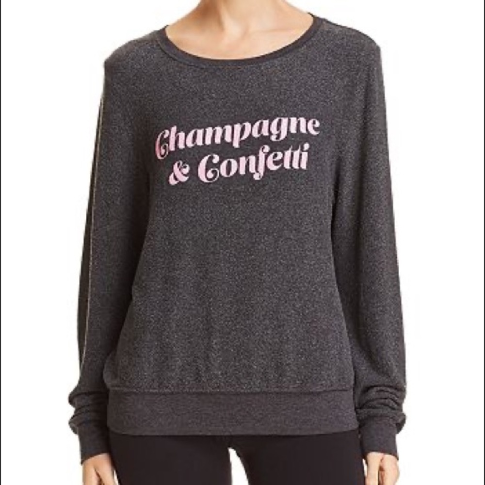 Wildfox Champagne & Confetti Sweatshirt
